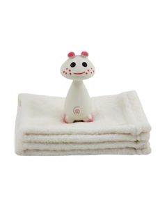 Chan Pie Gnon, Bijtspeeltje Pie rood op knuffeldoekje