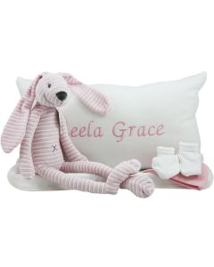 Pink Rabbit Reece tray met babykussen