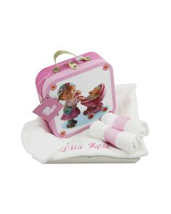 Puzzelkoffer Fleurus Lilou''s poppen op tray met babydeken