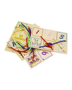 Rijgpuzzel met getallen - broer/zus kado