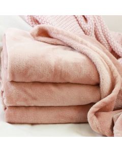 Zachte babydeken, pale pink