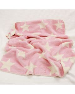 Zachte bamboe babydeken met sterretjes