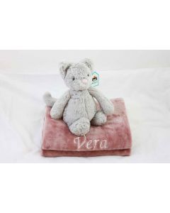 Bashful Kitty van JellyCat op babydeken