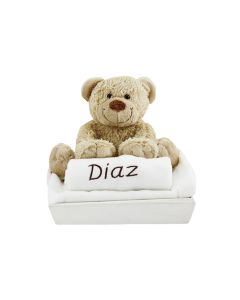 Bear Boogie op white wash tray