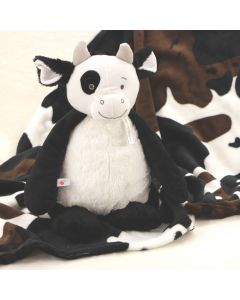 Cow Como op babydeken met koeienprint
