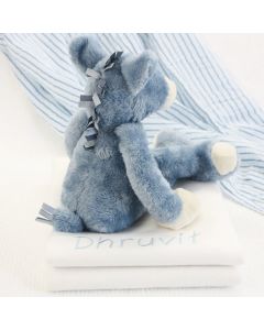 Donkey Denzell, Mouse Mylo of Pig Pinky op babydeken