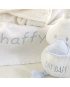 Recycled Duck Cuddle Blue op babymandd