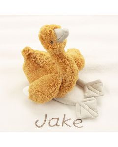 Katoenen babydeken met Twine Duck knuffel