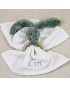 Green Rabbit Richie teething ring, geen verzendkosten