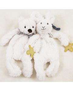 Rabbit River of Bear Bo tuttle op katoenen babydeken