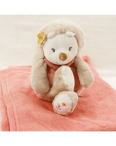 Hedgehog Zoe op babydeken met naam