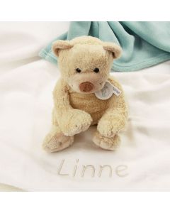 Bear Boogy op katoenen babydeken