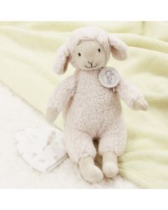Vintage Lamb Leo op lentegroene babydeken