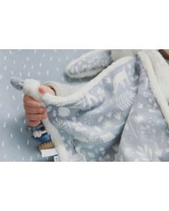 Little Dutch knuffeltuttle konijn met naam, adventure blue