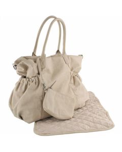 BamBam Luiertas in lichttaupe met monddoekje