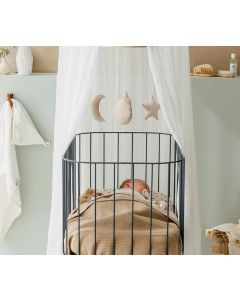 Meyco babydeken gebreid jacquard - Pure Taupe