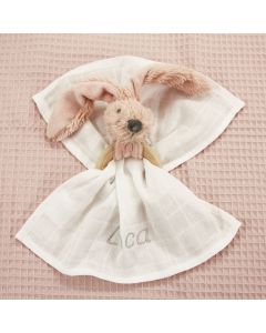 Old Pink Rabbit Richie teething ring, geen verzendkosten