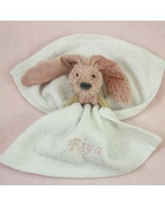 Old Pink Rabbit Richie teething ring, geen verzendkosten