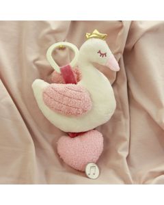 Swan musical op babydeken