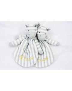 Zebra Zac en/of Zebra Ziggy met borduurnaam