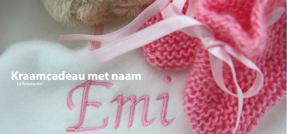 Babydeken pakket met naam